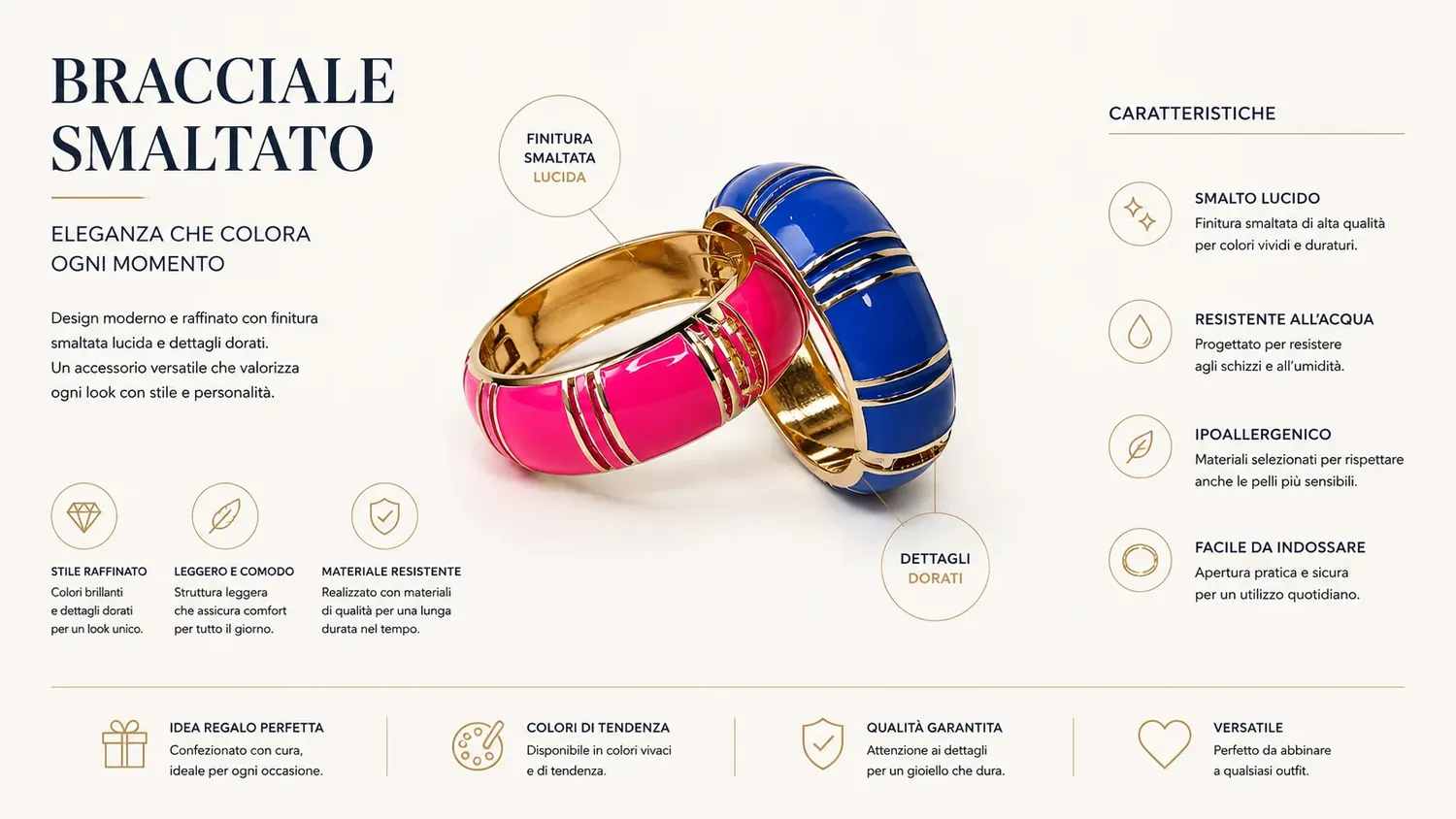 Infografica di bracciale per e-commerce | CS Creation