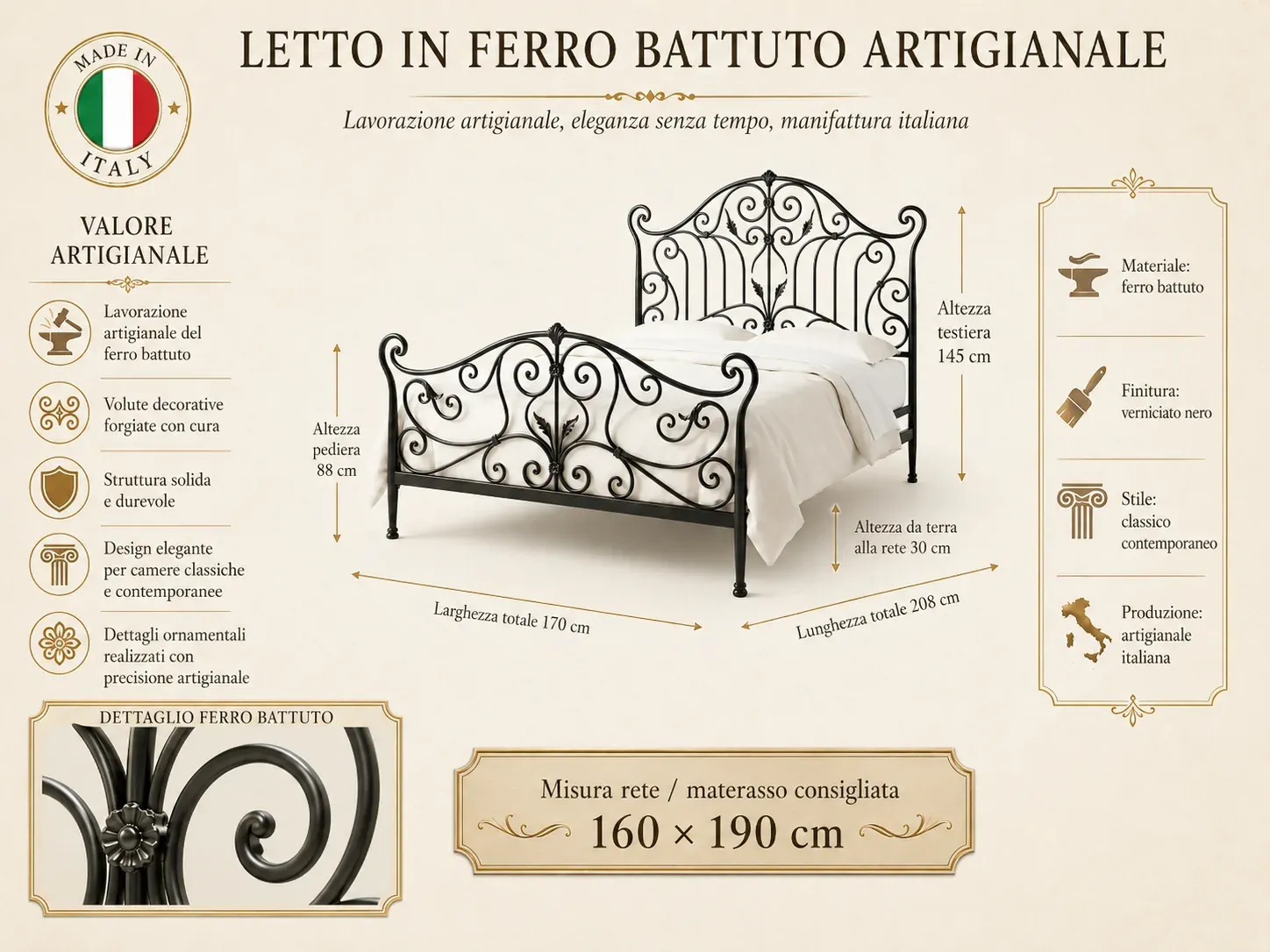 Infografica di letto per e-commerce | CS Creation