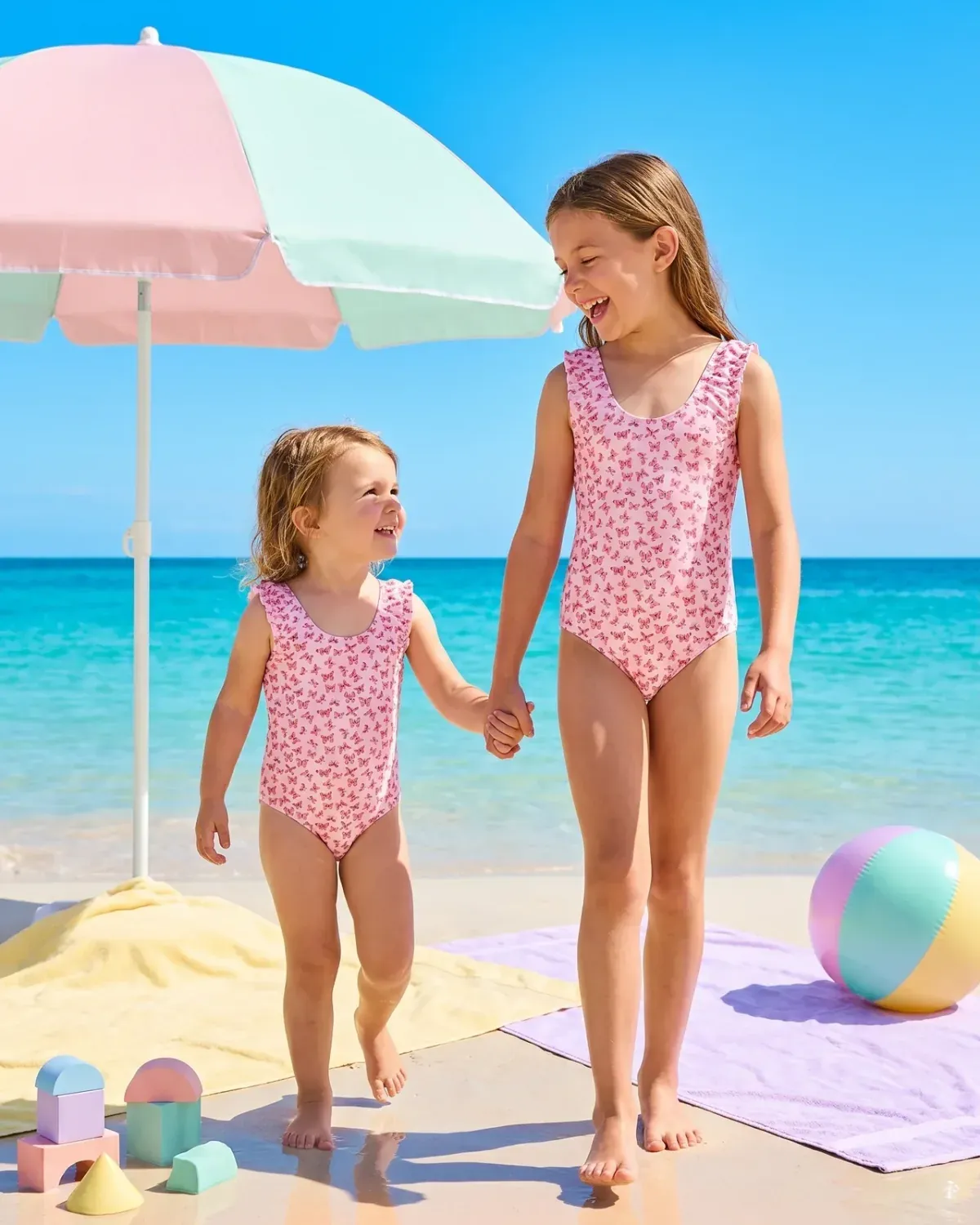 Immagine lifestyle di abbigliamento mare bambini per e-commerce e social | CS Creation