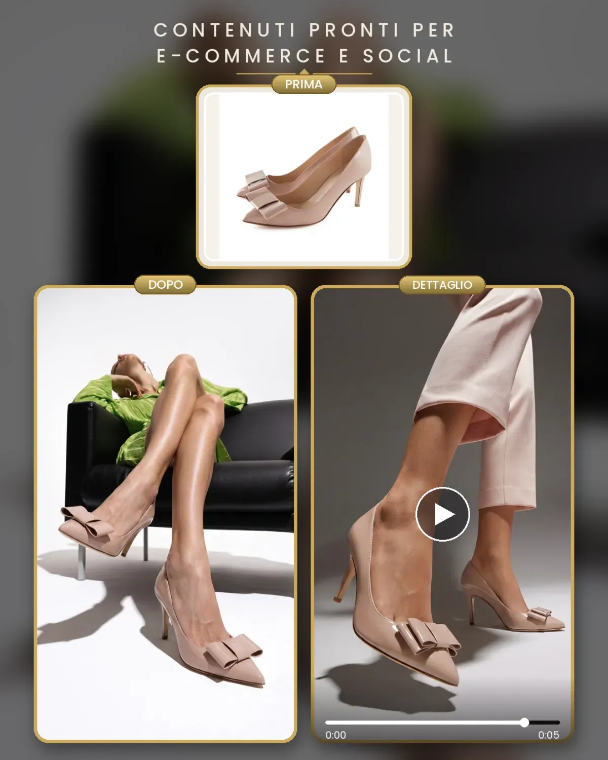 Immagine lifestyle di scarpe per e-commerce e social | CS Creation