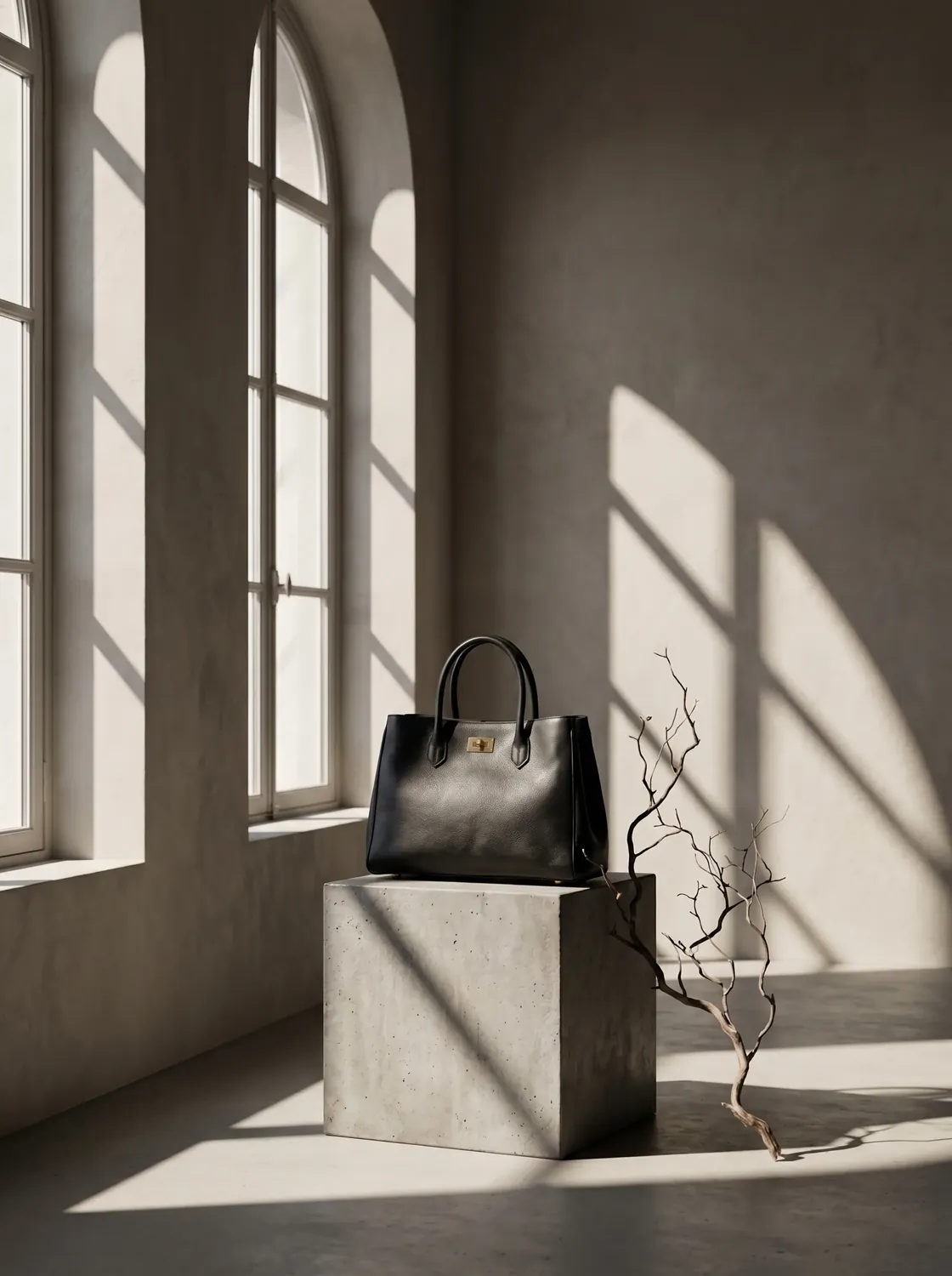 Packshot di borsa nera per borse e accessori | CS Creation