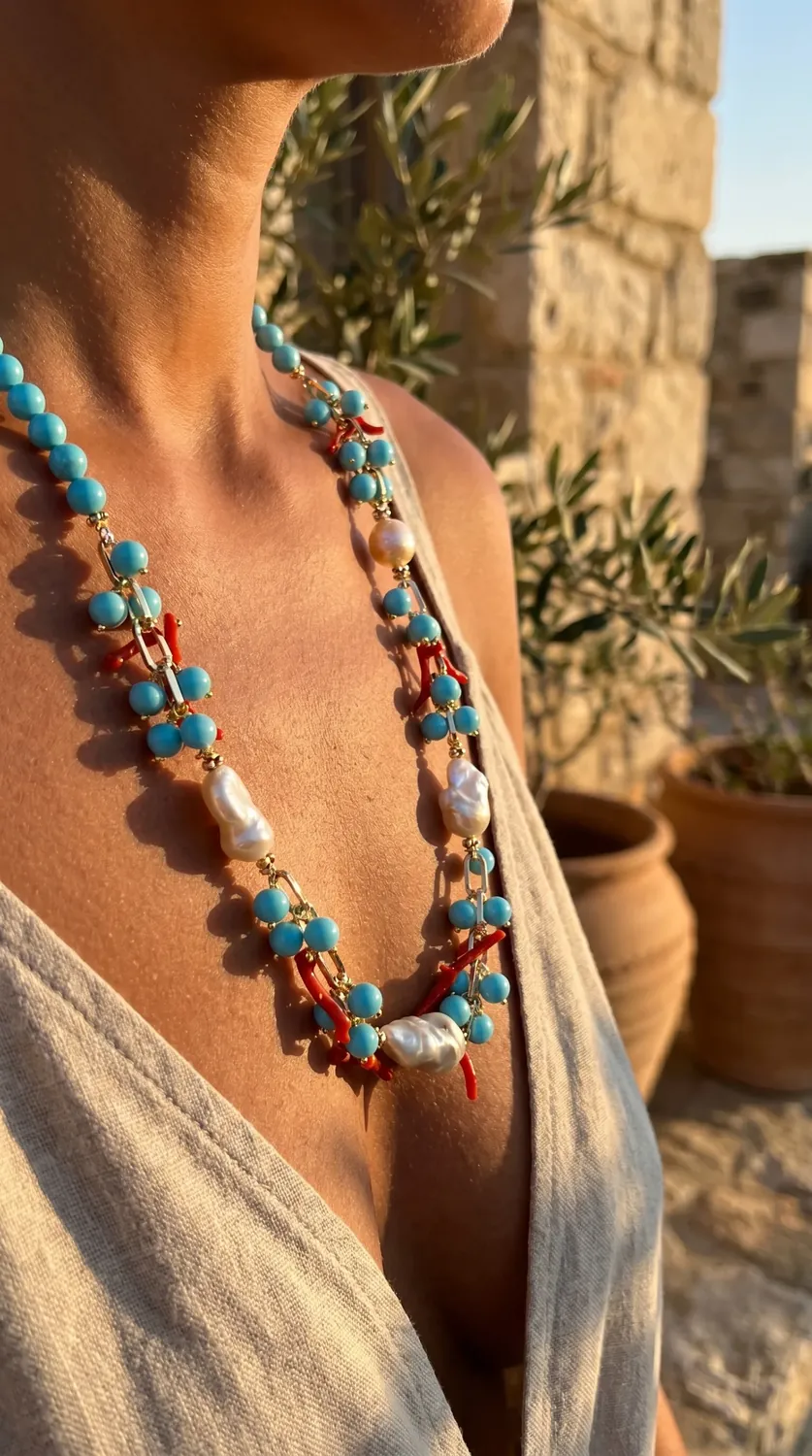 Immagine lifestyle di gioielli collana per gioielli | CS Creation