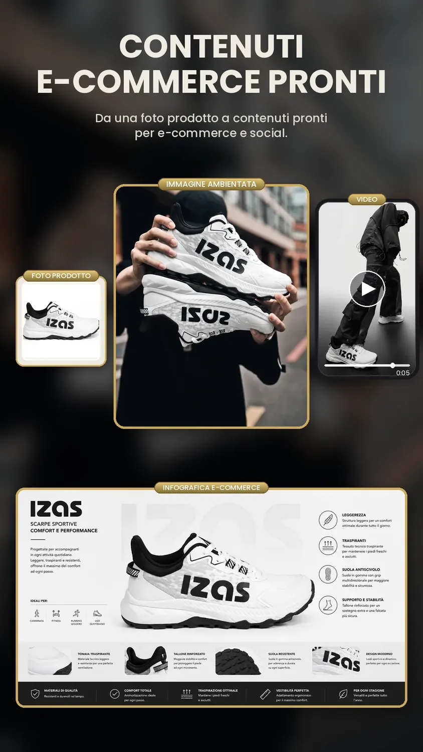 Infografica di sneakers per scarpe | CS Creation